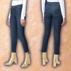 MOTHER Denim ‘Stunner Zip Ankle Fray’ Jeans in “Sweeping Racer” Side Stripe 25